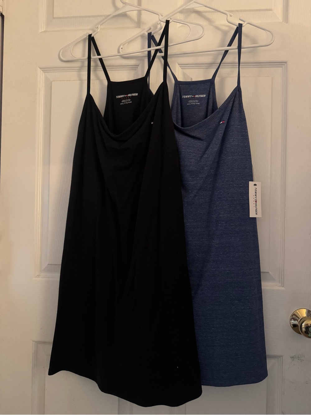 Tommy Hilfiger Cowl Neck Slip Dress Duo - Black & Navy